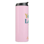 Benutzerdefiniertes elegantes Steel Tumbler-Logo Thermosbecher (Nach links gedreht)