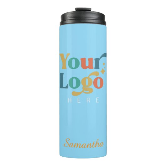 Benutzerdefiniertes elegantes Steel Tumbler-Logo Thermosbecher (Vorderseite)
