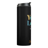 Benutzerdefiniertes elegantes Steel Tumbler-Logo Thermosbecher (Nach links gedreht)