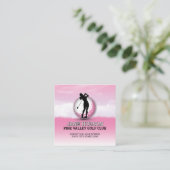 Benutzerdefiniertes elegantes Women Golfer Monogra Begleitkarte (Stehend Vorderseite)