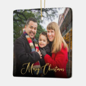 Benutzerdefiniertes elegantes zweiseitiges Foto Keramikornament (Links)