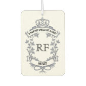 Benutzerdefiniertes elegantes zweiseitiges Zitat-M Autolufterfrischer (Vorderseite)