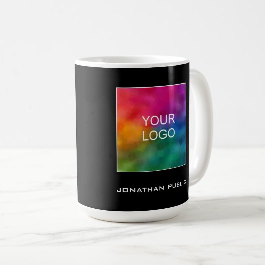 Benutzerdefiniertes Element für das Firmenlogo Hin Kaffeetasse (VorderseiteRechts)