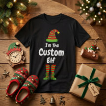 Benutzerdefiniertes Elf-T-Shirt, Personalisiertes