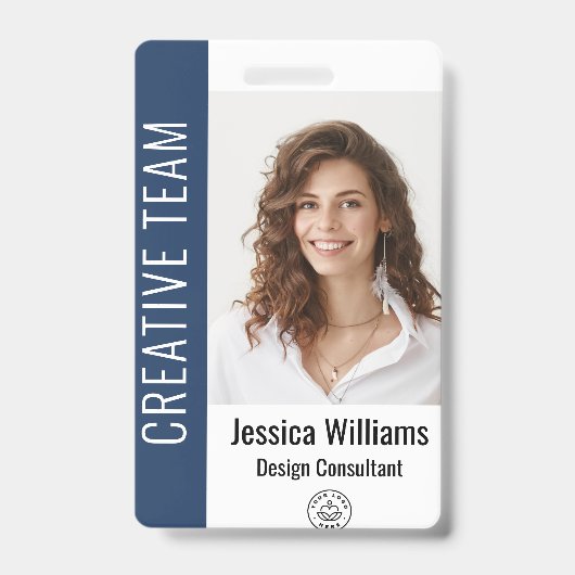 Benutzerdefiniertes Employee Grosses Foto, BarCode Ausweis (Front)