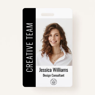 Benutzerdefiniertes Employee Grosses Foto, BarCode Ausweis