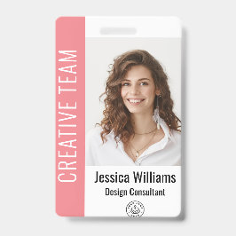 Benutzerdefiniertes Employee Grosses Foto, BarCode Ausweis