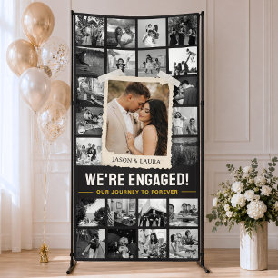 Benutzerdefiniertes Engagement-Banner, Retro-Foto- Banner