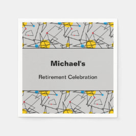 Benutzerdefiniertes Ereignis mit geometrischem Ret Serviette