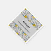 Benutzerdefiniertes Ereignis mit geometrischem Ret Serviette (Ecke)