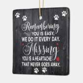 Benutzerdefiniertes Erinnerungsschreiben für Cat Keramikornament (Links)