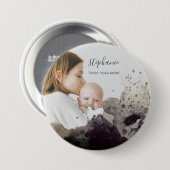 Benutzerdefiniertes erstes Mama-Foto mit Blitzüber Button (Vorne & Hinten)