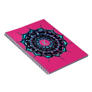 Benutzerdefiniertes erstes Mandala-Design Notizblock