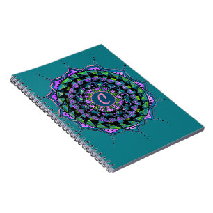 Benutzerdefiniertes erstes Mandala-Design Notizblock