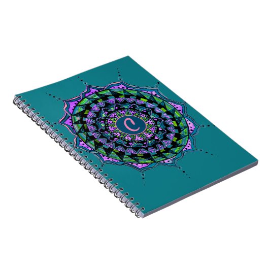 Benutzerdefiniertes erstes Mandala-Design Notizblock (Rechte Seite)