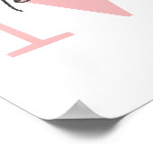 Benutzerdefiniertes erstes, modernes, elegantes Mo Poster (Ecke)