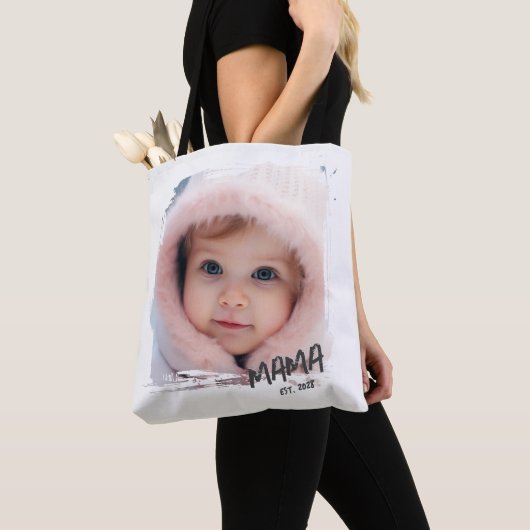 Benutzerdefiniertes Etabliertes Foto Mama Tasche (Von Nahem)