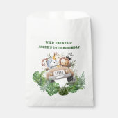 Benutzerdefiniertes Etikett Dschungelsafari Wilde  Geschenktütchen (Vorderseite)