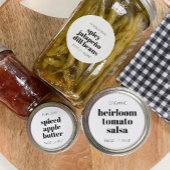 Benutzerdefiniertes Etikett für selbstgemachtes Es Runder Aufkleber