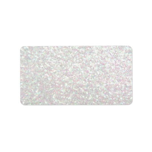 Benutzerdefiniertes Etikett - Glit Fab - Irisieren Adressaufkleber (Vorne)