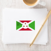 Benutzerdefiniertes Etikett mit der Flagge Burundi Adressaufkleber (Insitu)