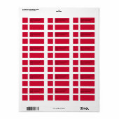 Benutzerdefiniertes Etikett mit der Flagge Dänemar Adressaufkleber (Vorne)