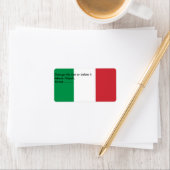 Benutzerdefiniertes Etikett mit der Flagge Italien Adressaufkleber (Insitu)