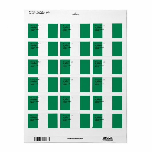 Benutzerdefiniertes Etikett mit der Flagge Nigeria Adressaufkleber (Vorne)