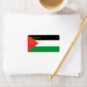 Benutzerdefiniertes Etikett mit der Flagge Palästi Adressaufkleber (Insitu)