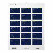 Benutzerdefiniertes Etikett mit der Flagge von Ala Adressaufkleber (Vorne)