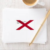 Benutzerdefiniertes Etikett mit der Flagge von Ala Adressaufkleber (Insitu)