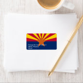 Benutzerdefiniertes Etikett mit der Flagge von Ari Adressaufkleber (Insitu)