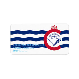 Benutzerdefiniertes Etikett mit der Flagge von Cin Adressaufkleber