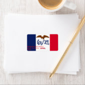 Benutzerdefiniertes Etikett mit der Flagge von Iow Adressaufkleber (Insitu)