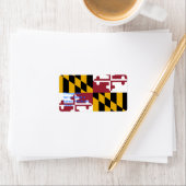 Benutzerdefiniertes Etikett mit der Flagge von Mar Adressaufkleber (Insitu)