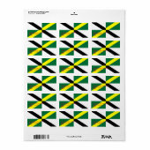 Benutzerdefiniertes Etikett mit der Flagge von Mon Adressaufkleber (Vorne)