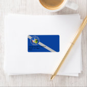 Benutzerdefiniertes Etikett mit Flag von Las Vegas Adressaufkleber (Insitu)