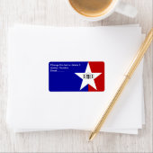 Benutzerdefiniertes Etikett mit Flag von San Anton Adressaufkleber (Insitu)