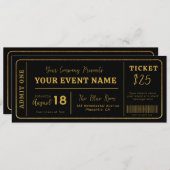 Benutzerdefiniertes Event-Ticket, Konzert-Fake-Tic Einladung (Vorne/Hinten)