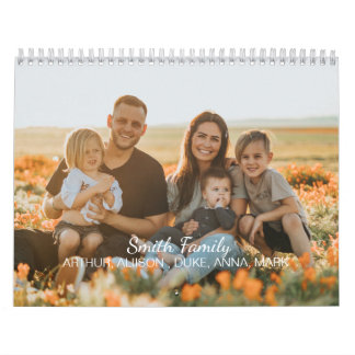 Benutzerdefiniertes familiäres Foto mit individuel Kalender