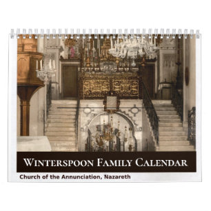Benutzerdefiniertes Familien-christliches religiös Kalender