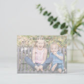 Benutzerdefiniertes Familienfoto 2024 Monatlicher  Postkarte (Stehend Vorderseite)