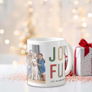 Benutzerdefiniertes Familienfoto Farbige Fröhliche Kaffeetasse