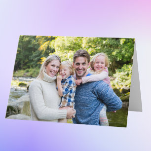 Benutzerdefiniertes Familienfoto Karte