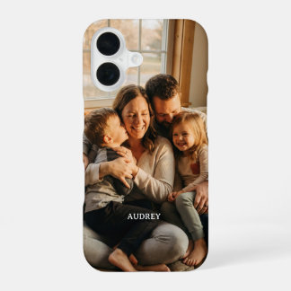 Benutzerdefiniertes Familienfoto mit benutzerdefin iPhone 16 Hülle