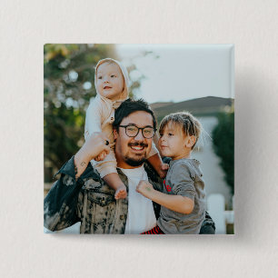 Benutzerdefiniertes Familienfoto modern Button