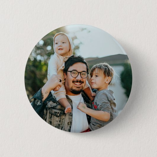 Benutzerdefiniertes Familienfoto personalisiert  Button (Vorderseite)