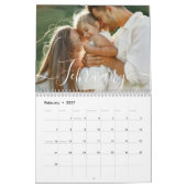Benutzerdefiniertes Familienfoto | Personalisierte Kalender (Feb 2027)