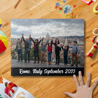 Benutzerdefiniertes Familienfoto-Reiserequisouveni Puzzle