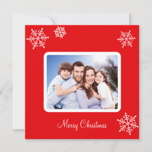 Benutzerdefiniertes Familienfoto & Schneeflocken a
